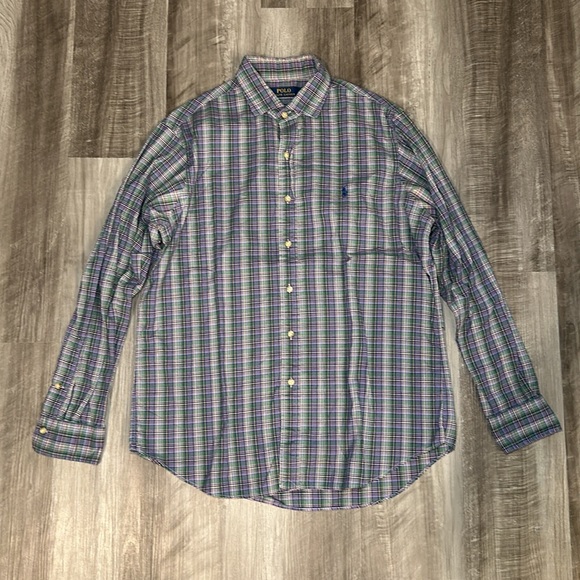 Polo Ralph Lauren Light Flannel Long Sleeve Button Down - Large - Picture 2 of 6